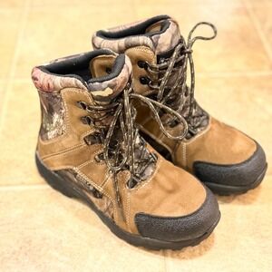 Rocky Kids Outdoor Brown Camo 800g Thinsulate Waterproof Boots FQ0003710 Size 4M